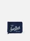 Mc2 Saint Barth Aline Navy Blue Terry Pochette In Blue