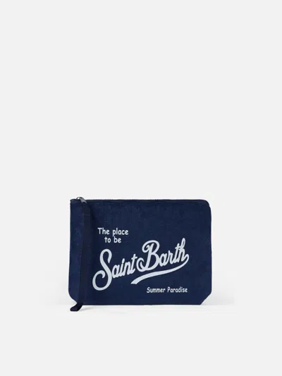 Mc2 Saint Barth Aline Navy Blue Terry Pochette