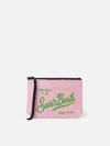 Mc2 Saint Barth Aline Pink Terry Pochette In Pink