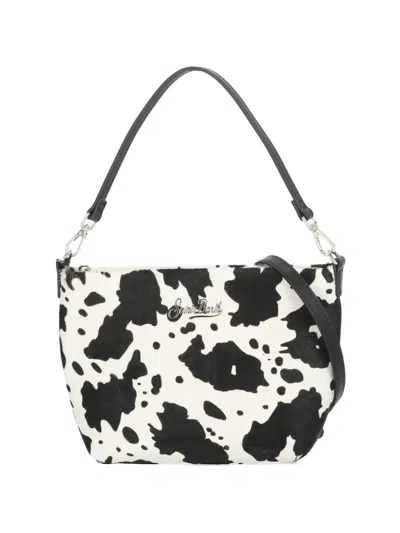 Mc2 Saint Barth Aline Print Leather Shoulder Bag In Multi