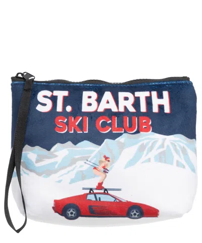 Mc2 Saint Barth Aline Sexy Sky Pouch In Blue