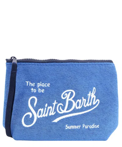 Mc2 Saint Barth Aline Sponge Pouch In Blue