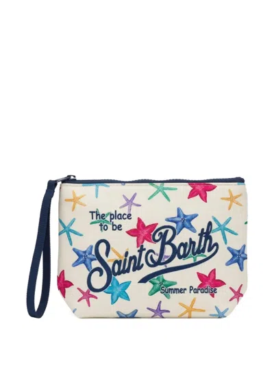Mc2 Saint Barth Aline Starfish-print Clutch Bag In Multi