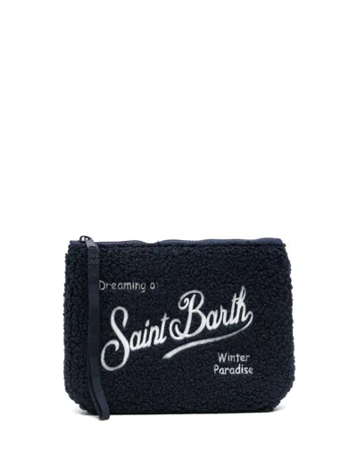 Mc2 Saint Barth Aline Teddy Blue Clutch Bag