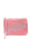 Mc2 Saint Barth Logo-embellished Clutch Bag In Pink