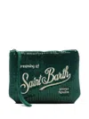 Mc2 Saint Barth Pochette Aline Velvet Paillettes Verde In Green