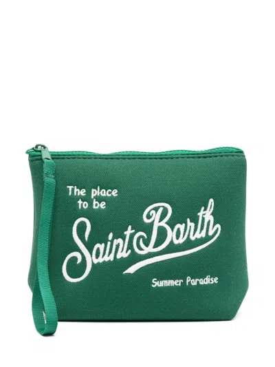 Mc2 Saint Barth Aline Wash Bag In 绿色