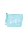 Mc2 Saint Barth Aline Water Green Pouch In Blue