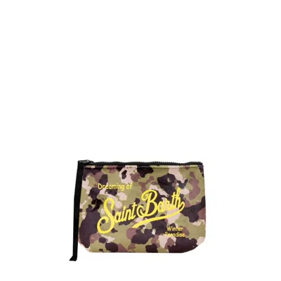Mc2 Saint Barth Aline Pochette With Camouflage Print In Green