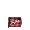 Mc2 Saint Barth Aline Pochette With Check Print In Red