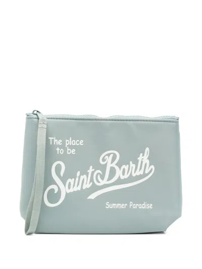 Mc2 Saint Barth Aline Zip Clutch In Blue