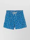 Mc2 Saint Barth All-over Print Elastic Waistband Swim Shorts In Blue