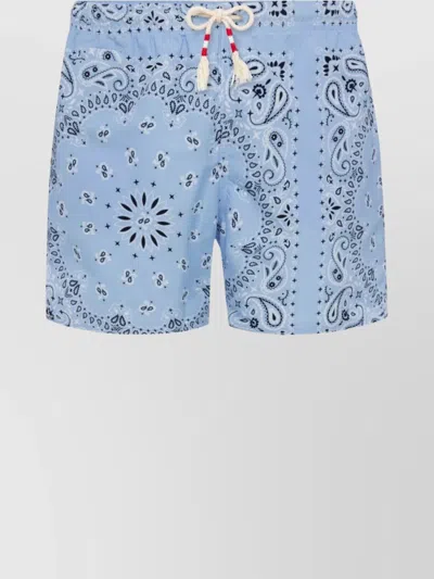 MC2 SAINT BARTH ALL-OVER PRINT MID-LENGTH SWIMWEAR DRAWSTRING