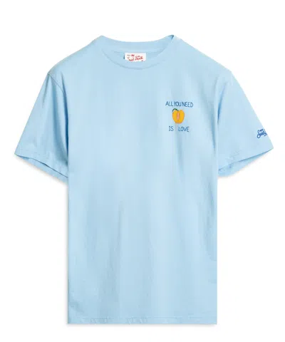 Mc2 Saint Barth All You Need Is Love T-shirt In Blue