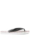 Mc2 Saint Barth Alma Flip Flops In Black