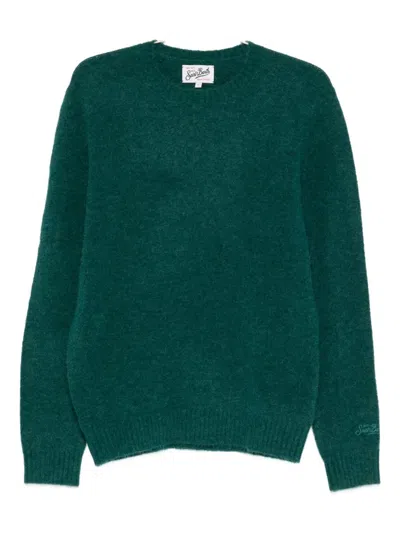 Mc2 Saint Barth Alpaca Wool Sweater In Green