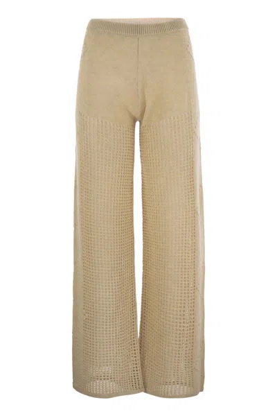 MC2 SAINT BARTH MC2 SAINT BARTH ALVA - CROCHET FLARE TROUSERS