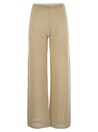 MC2 SAINT BARTH ALVA - CROCHET FLARE TROUSERS