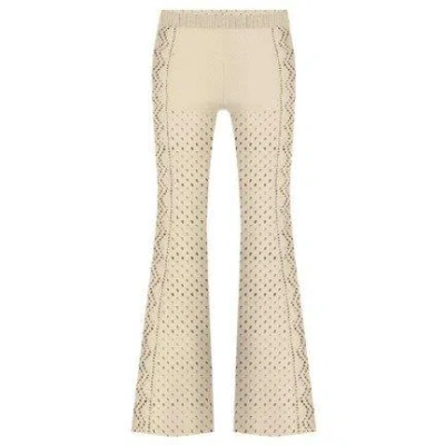 Mc2 Saint Barth Alva Crochet Flared Pants