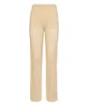 Mc2 Saint Barth Alva Crochet-detail Trousers In Brown