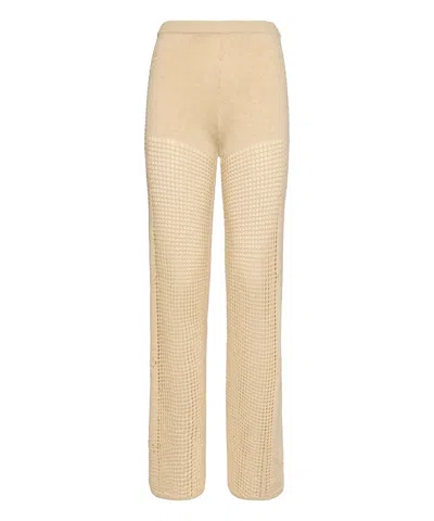 Mc2 Saint Barth Alva Trousers In Brown