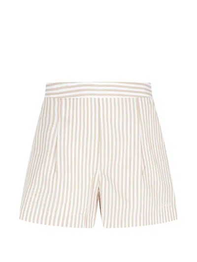 Mc2 Saint Barth Amani Striped Shorts In Multi