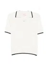 Mc2 Saint Barth Amaris Braid Cable-knit T-shirt In White
