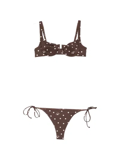 Mc2 Saint Barth Amira Bikini In Brown