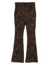Mc2 Saint Barth Andra Leopard-print Trousers In Brown