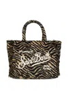 Mc2 Saint Barth Zebra Colette Felt Handbag In Multi