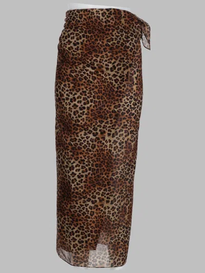 Mc2 Saint Barth Animal Print Women's Swimsuit - Summer 2026 In Brown