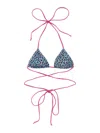 Mc2 Saint Barth Animalier Print Bikini Top In Multi