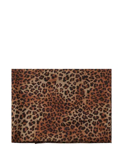 Mc2 Saint Barth Animal-print Sarong Skirt In Neutrals