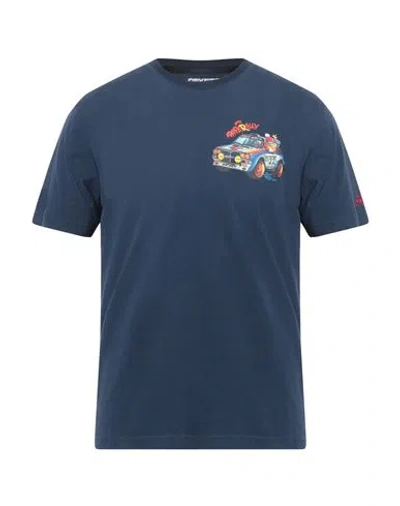 Mc2 Saint Barth Après-ski Collection Crypto Puppets Man T-shirt Navy Size M Cotton In Blue