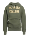 Mc2 Saint Barth Après-ski Collection Man Sweatshirt Military Green Size L Cotton