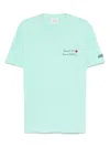 Mc2 Saint Barth X Portofino Dry Gin Embroidered T-shirt In Light Green