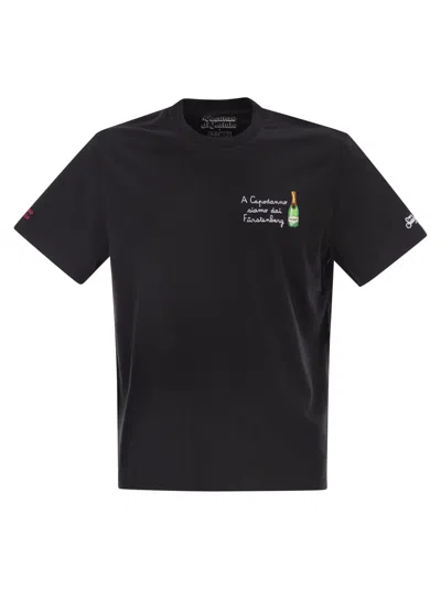 MC2 SAINT BARTH ARNOTT - COTTON T-SHIRT WITH EMBROIDERY