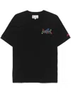 Mc2 Saint Barth Arnott Capodanno Faccio Danno Embroidered T-shirt In Black
