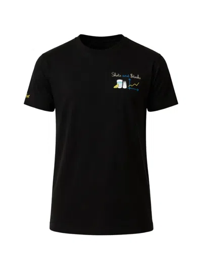 Mc2 Saint Barth Arnott Crew-neck T-shirt In Black