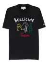 Mc2 Saint Barth Arnott Embroidered T-shirt In Black