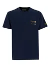 Mc2 Saint Barth Arnott Embroidered T-shirt In Blue