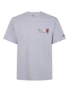 Mc2 Saint Barth Arnott Embroidered T-shirt In Gray