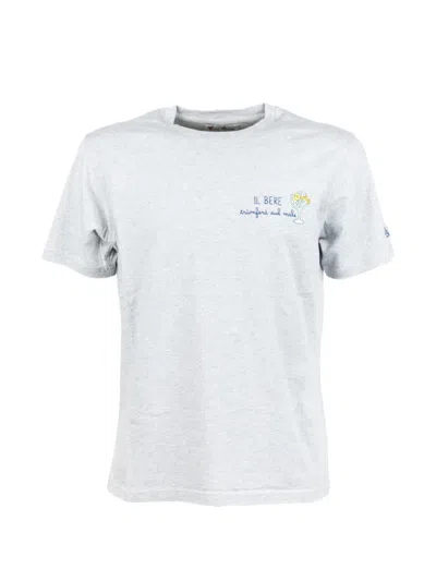 Mc2 Saint Barth Arnott Graphic T-shirt In Gray