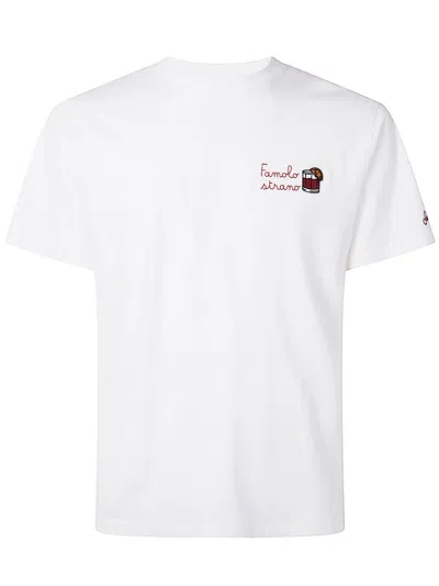 Mc2 Saint Barth Embroidered-design T-shirt In White