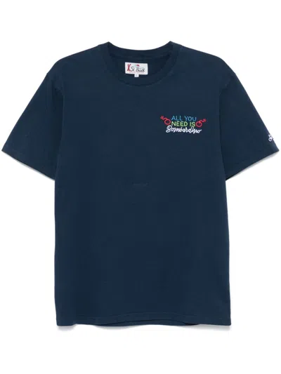 Mc2 Saint Barth Portofino Cotton T-shirt In Blue