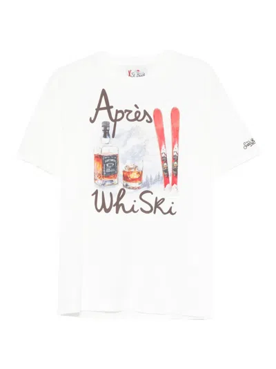 Mc2 Saint Barth Arnott Warm Graphic-print T-shirt In White