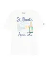 Mc2 Saint Barth Arnott Warm Graphic-print T-shirt In White