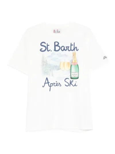 Mc2 Saint Barth Arnott Warm Graphic-print T-shirt In White