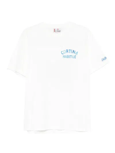 Mc2 Saint Barth Arnott Warm Logo-embroidered T-shirt In White