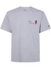 Mc2 Saint Barth Arnott Embroidered T-shirt In Gray